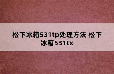 松下冰箱531tp处理方法 松下冰箱531tx